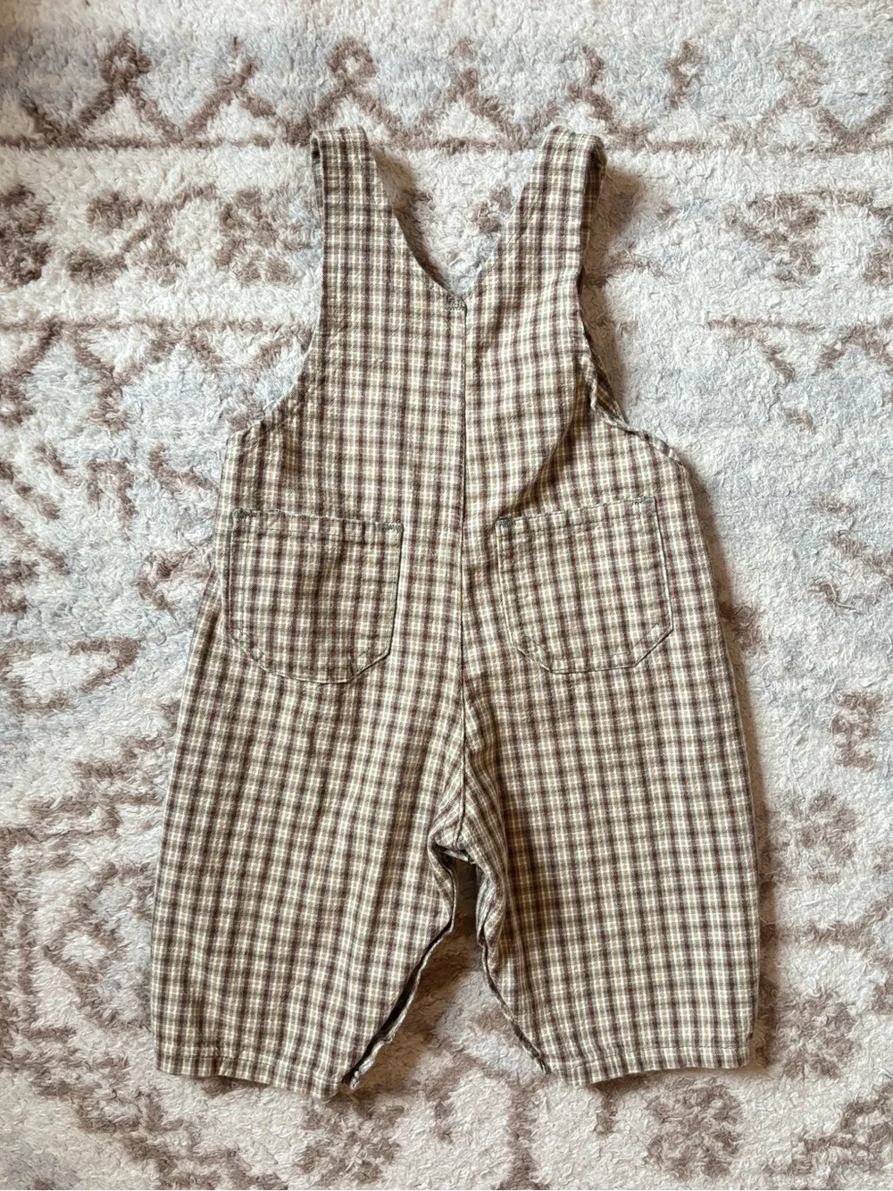 Baby B’gosh Vintage 90s Plaid Overalls Onesie One Piece Overalls Unisex